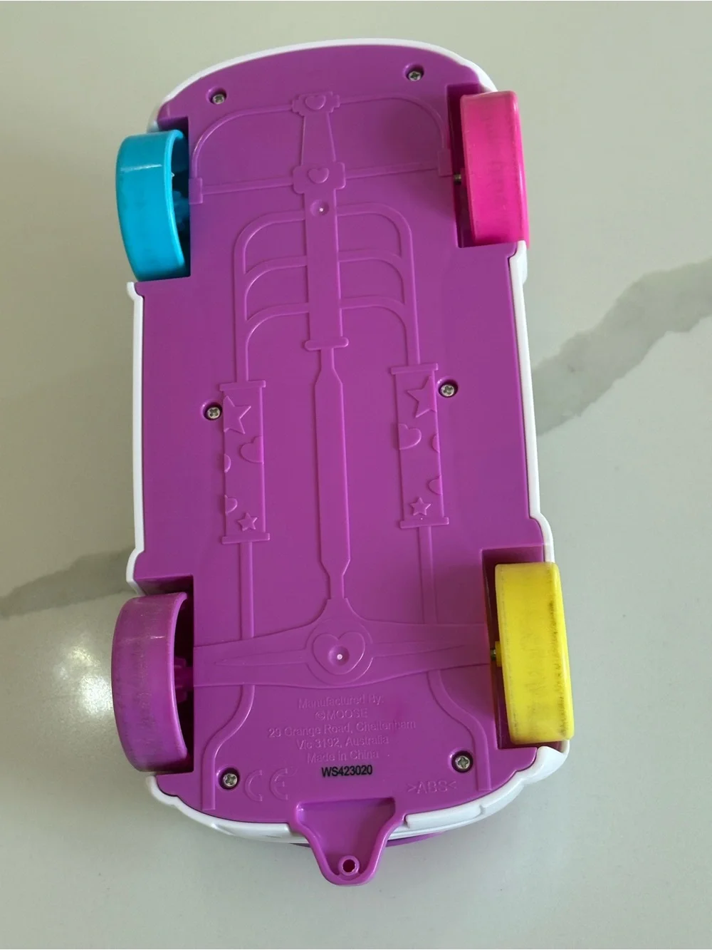 Shopkins Happy Places Convertible Car Moose Toys Doll Vehicle White Pink